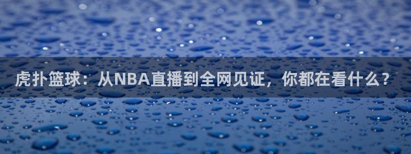 虎扑篮球：从NBA直播到全网见证，你都在看什么？